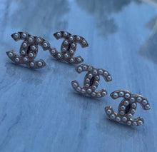 Load image into Gallery viewer, “Diana” Pearl Stud Earrings - Small Size (Right of Picture)