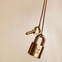 Load image into Gallery viewer, LV Lock & Key Necklace