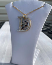 Load image into Gallery viewer, Black & Gold Crystal Necklace