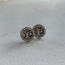 Load image into Gallery viewer, LV Silver Stud Earrings