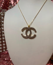 Load image into Gallery viewer, Large Crystal CC Necklace