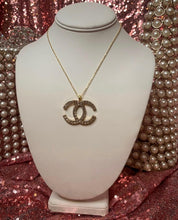 Load image into Gallery viewer, Large Crystal CC Necklace
