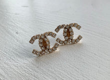 Load image into Gallery viewer, “Vivian” Crystal CC Stud Earrings