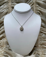 Load image into Gallery viewer, Beige &amp; Silver Round CC Necklace
